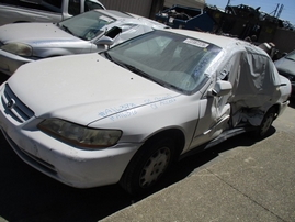 2001 HONDA ACCORD LX WHITE 2.3L AT A16378